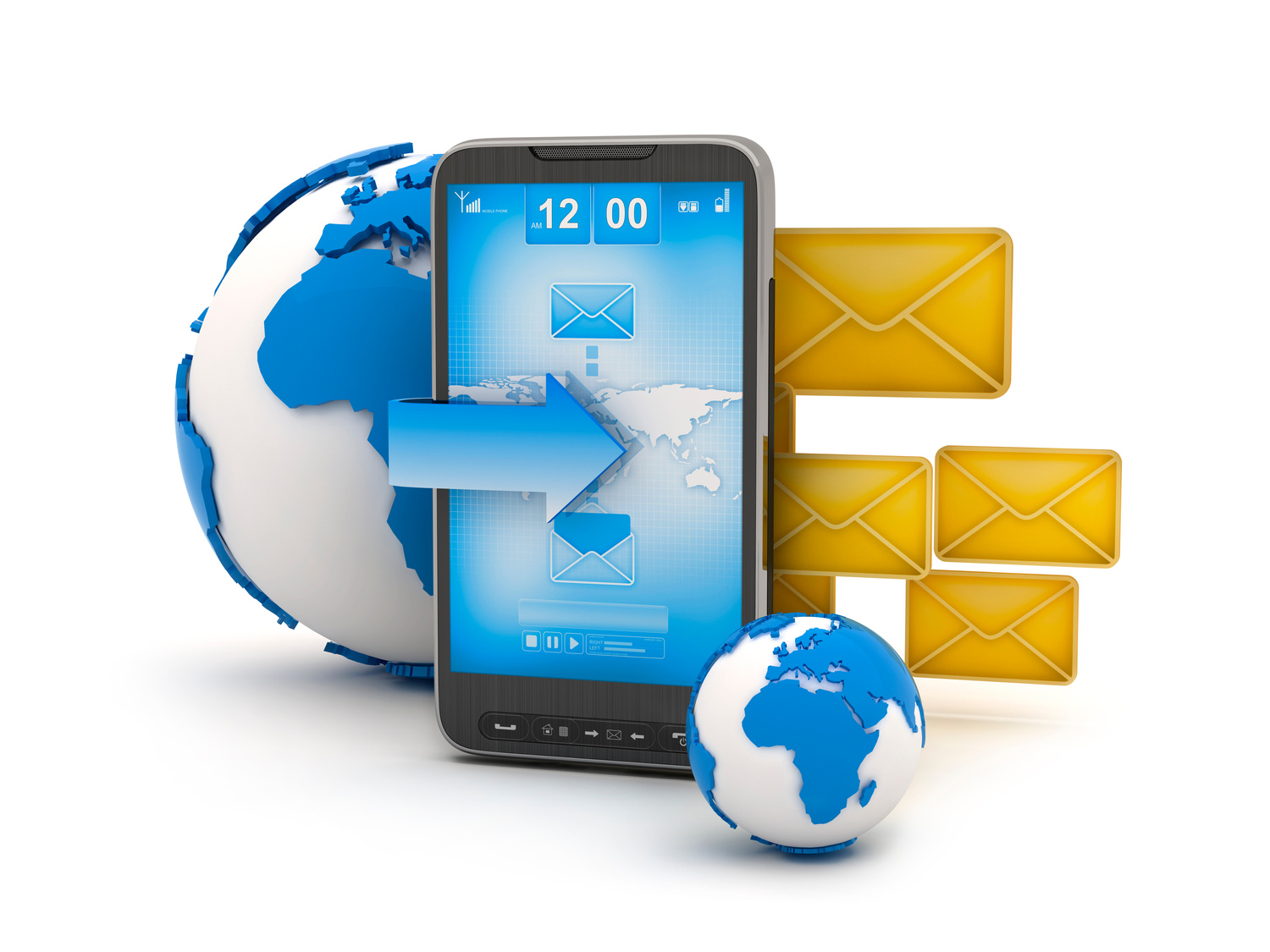 Short Message Service (SMS) - mobile technology illustration